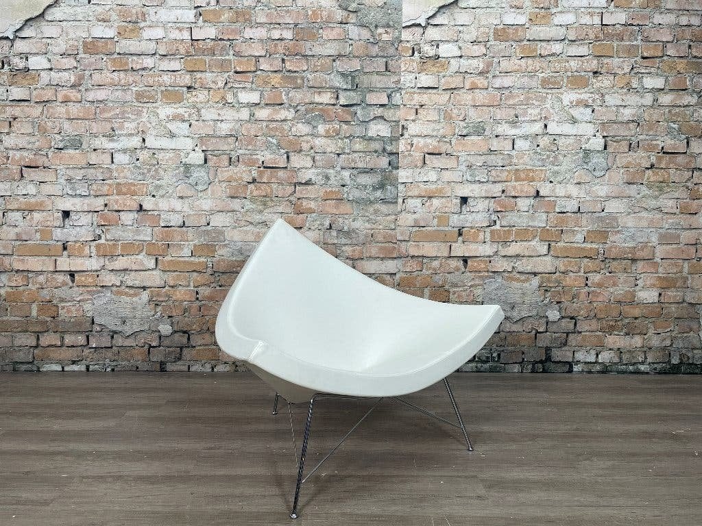 Vitra Coconut Chair – Wit leer | George Nelson