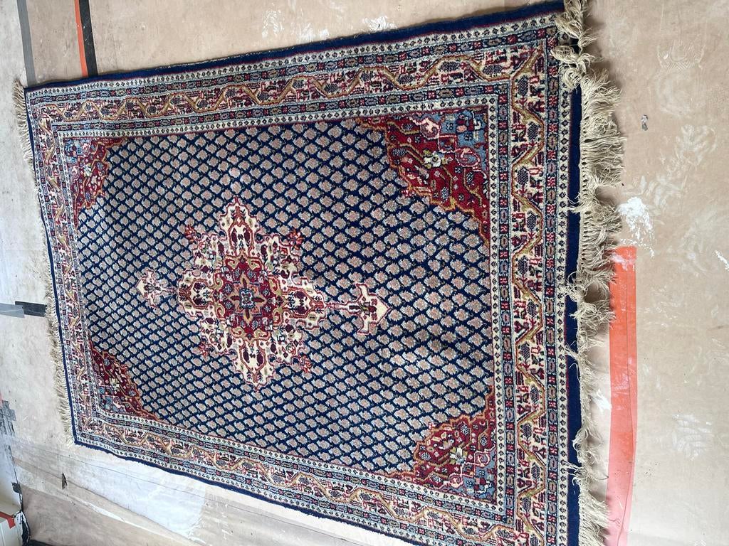 Prachtig Perzisch tapijt 180x130 cm - Mooie kleuren, Ophalen, Gebruikt, 100 tot 150 cm, Blauw