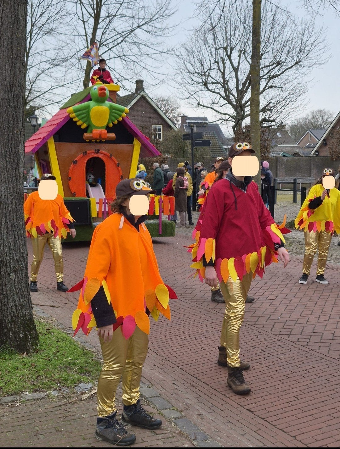 Vogelpakken loopgroep carnaval, Ophalen, Zo goed als nieuw, Carnaval, Kleding