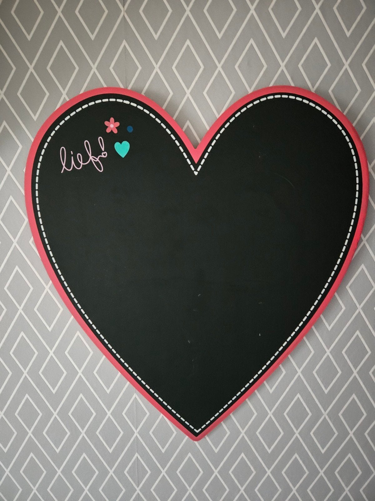 Krijtbord hart hartje lief, Ophalen of Verzenden, Wanddecoratie