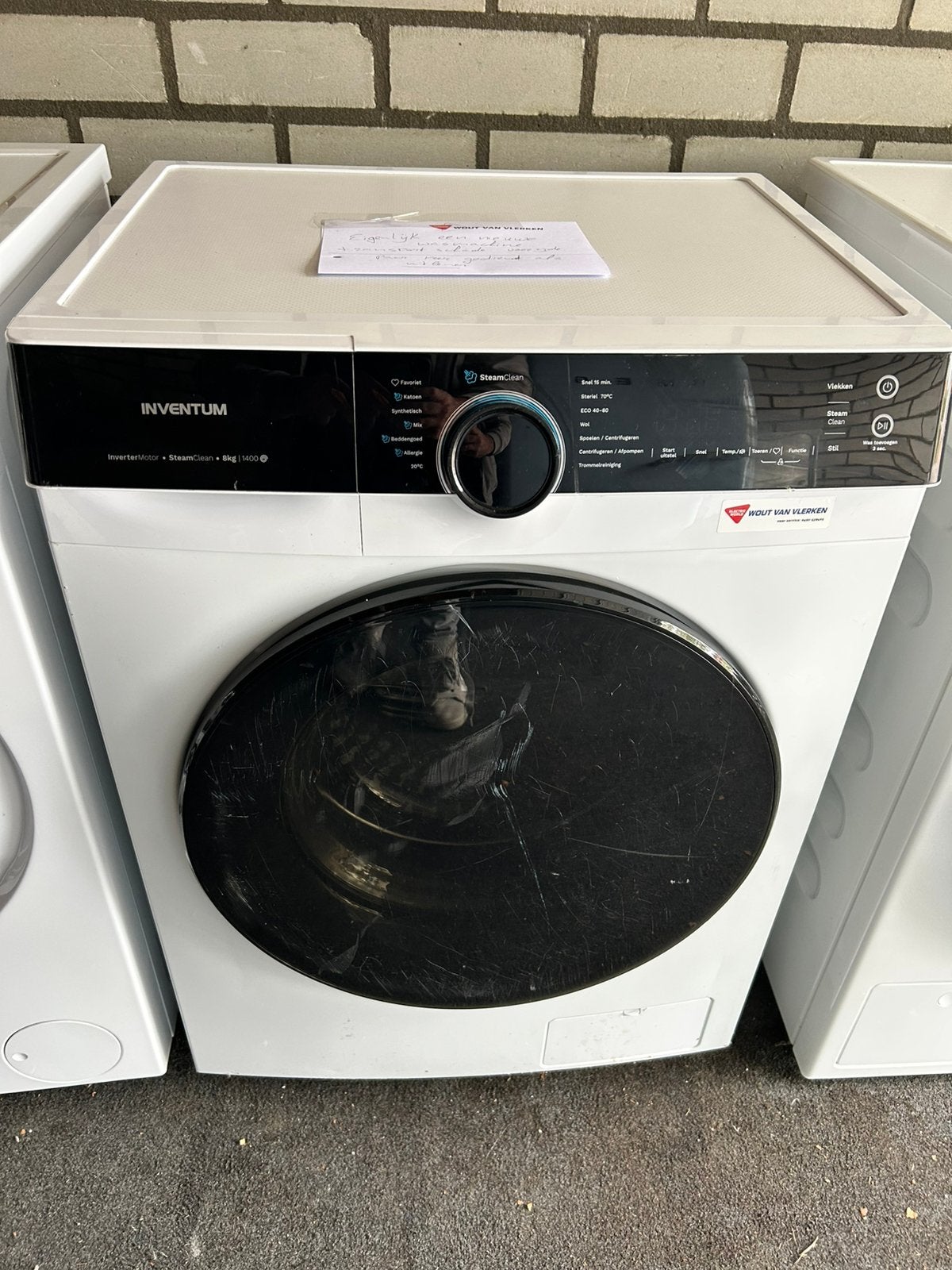 Inventum VWM8010W/01 Wasmachine - Nieuw met transportschade, Ophalen, 1200 tot 1600 toeren, 8 tot 10 kg, Nieuw