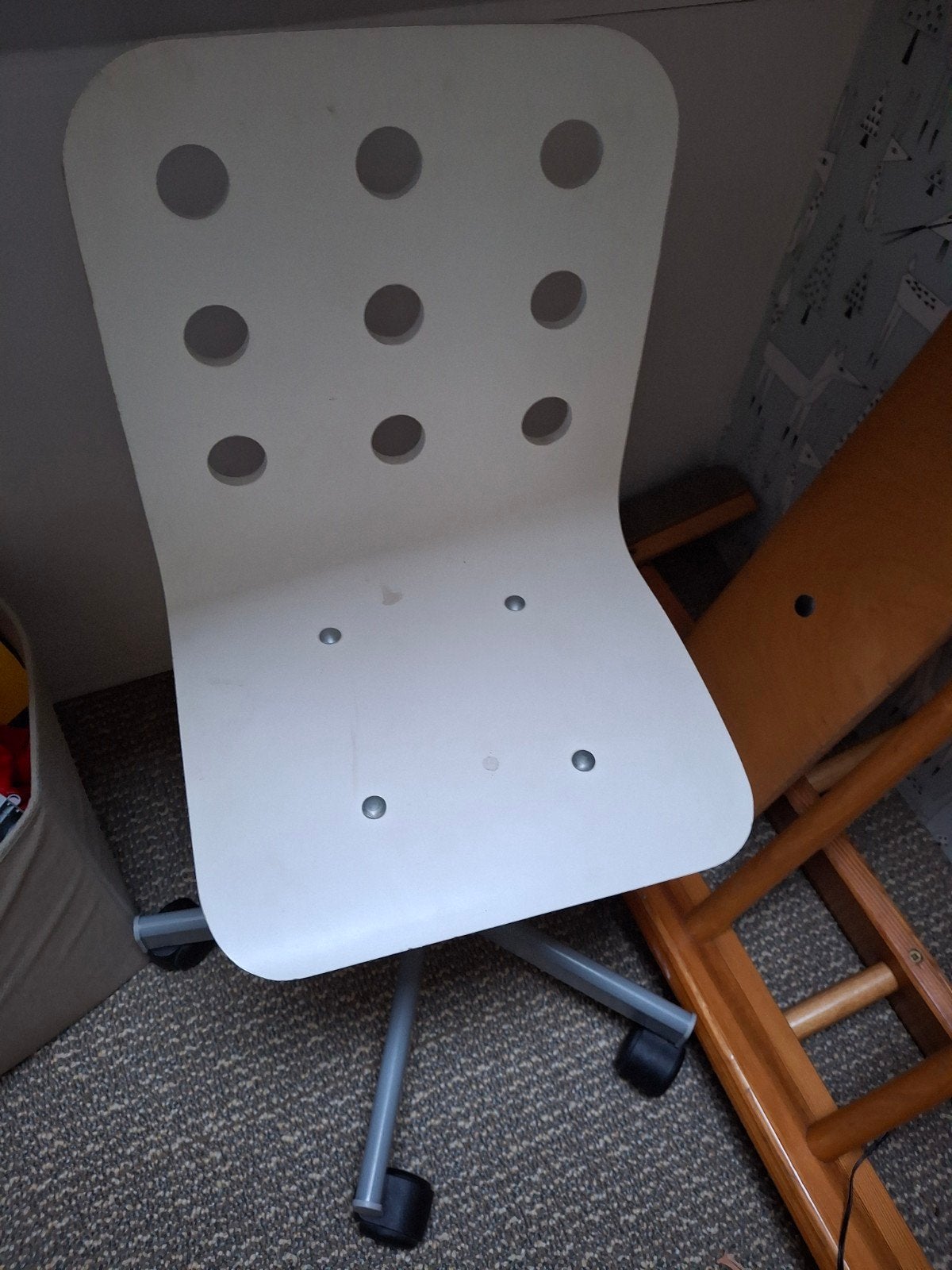 Ikea Jules bureaustoel - wit gratis, Ophalen, Gebruikt, Wit, Bureaustoel