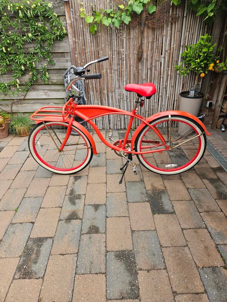 Beach cruiser 26 inch, Fietsen en Brommers, Fietsen | Cruisers en Lowriders, Minder dan 47 cm, Ophalen, Gebruikt, Staal