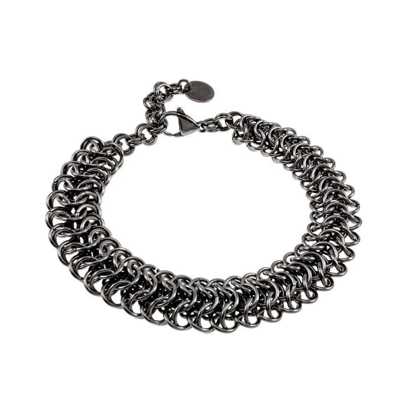 Unisex Armband Perzische Drakenschub Weving RVS Handgemaakt, Staal, Birgitta-Gracht 33, 6465 EL Kerkrade, Nederland, Verzenden