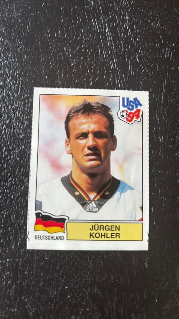 Panini voetbalplaatje Kohler WK 1994, Verzamelen, Ophalen of Verzenden, Zo goed als nieuw, Buitenlandse clubs, Poster, Plaatje of Sticker
