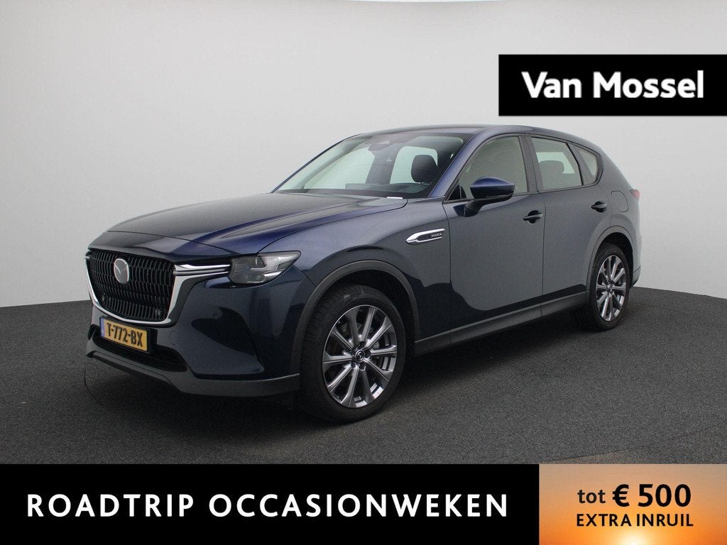 Mazda CX-60 2.5 e-SkyActiv PHEV Exclusive-Line | Automaat |, Auto's, Mazda, Automaat, 12 maanden, Stof, Gebruikt