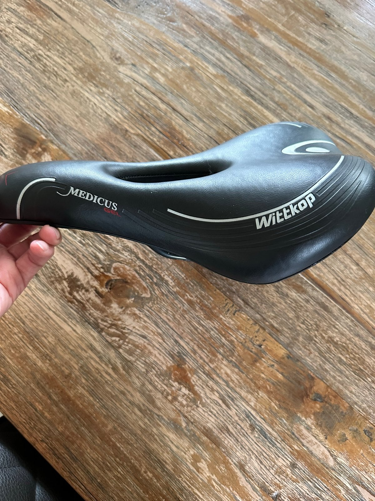 Wittkop Medicus fietszadel, Ophalen, Kunststof, Zo goed als nieuw, Zadel