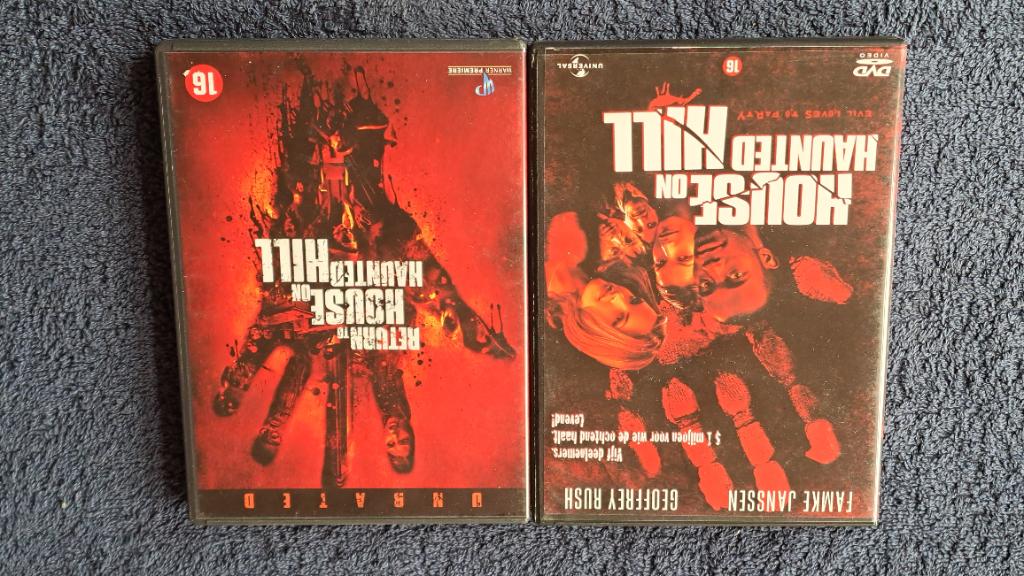 House on Haunted Hill 1 & 2 "Famke Janssen", Alle leeftijden, Ophalen of Verzenden, Zo goed als nieuw