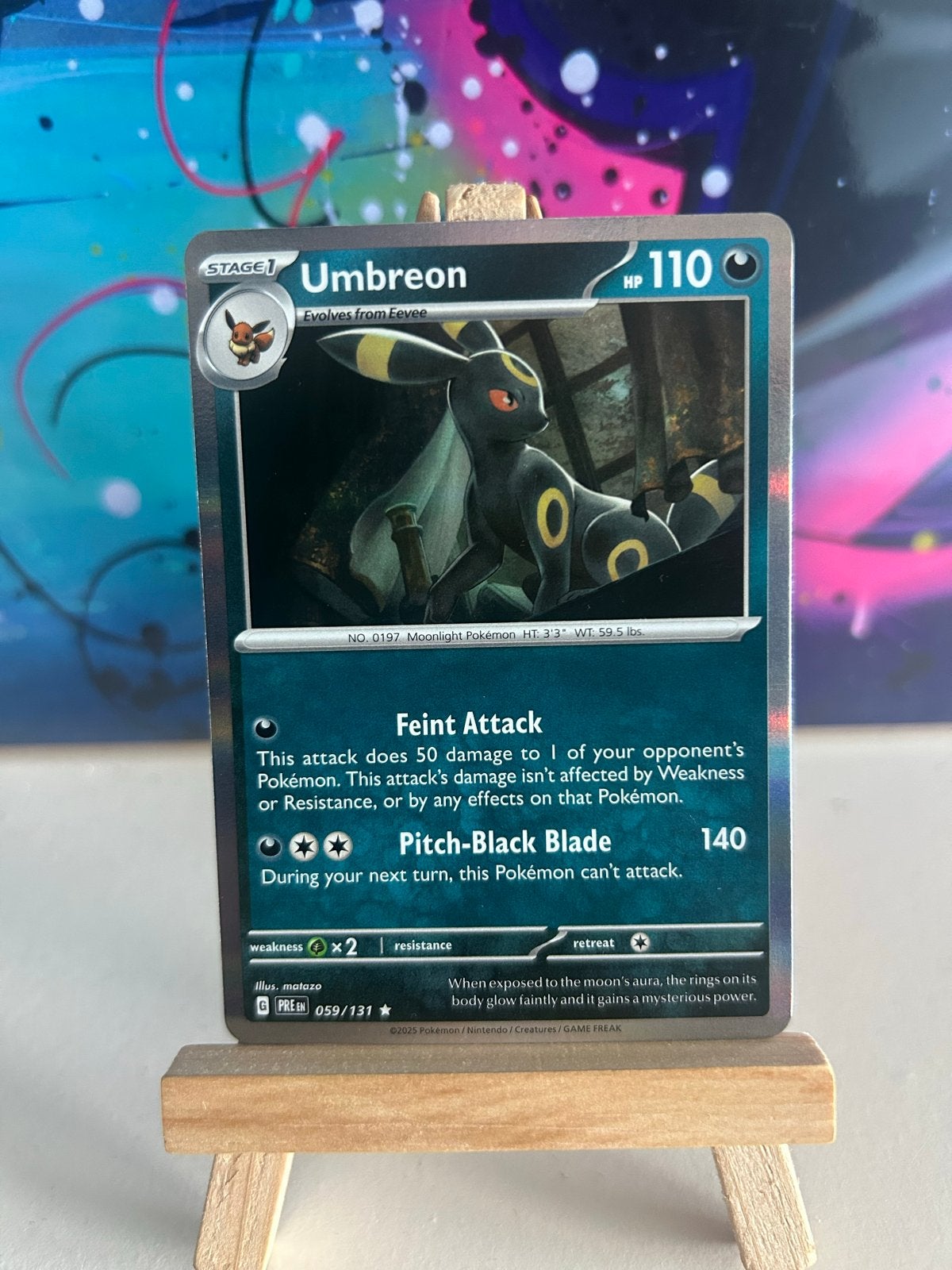 Umbreon 059/131 Pokémon Kaart, Ophalen of Verzenden, Zo goed als nieuw, Losse kaart