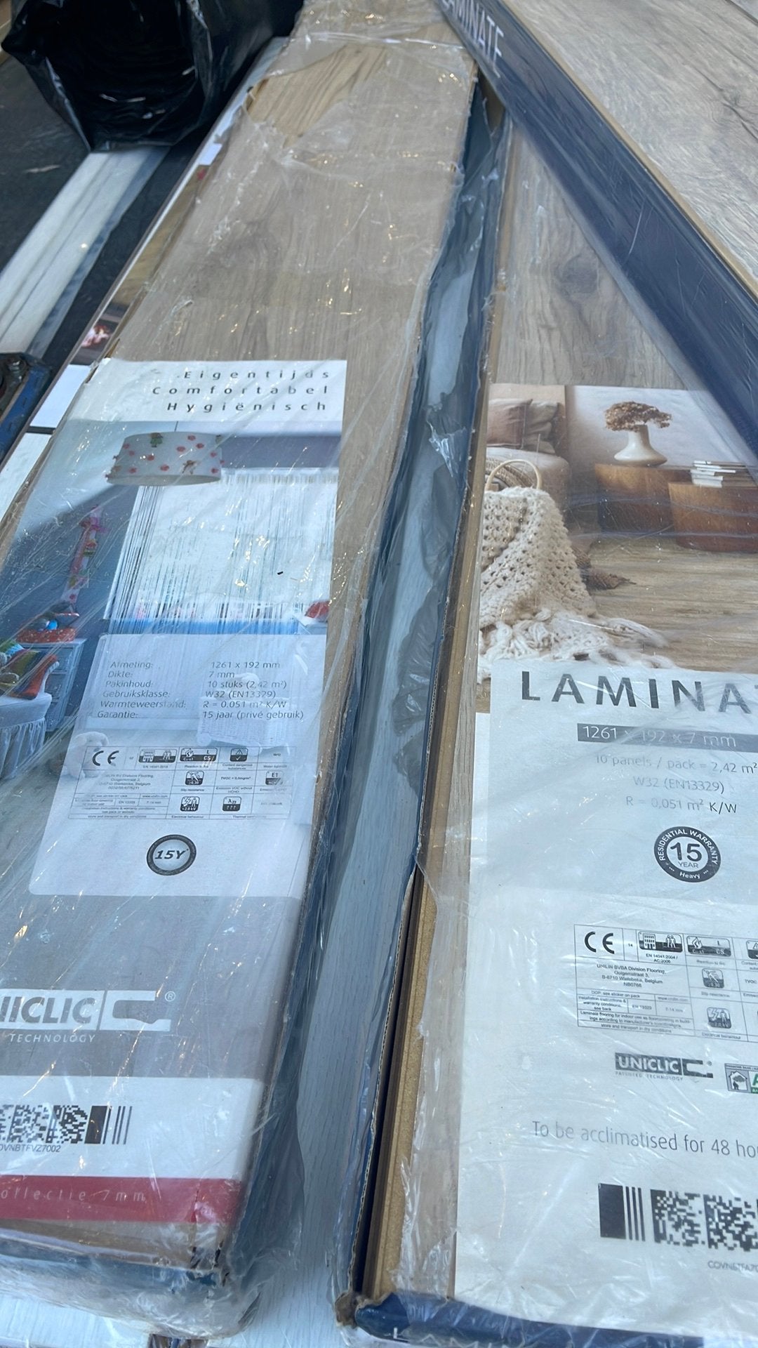 Beautifloor Ardennen Salle lamimaat totaal 4.8m2 €10 schieda, Ophalen, Nieuw, Laminaat