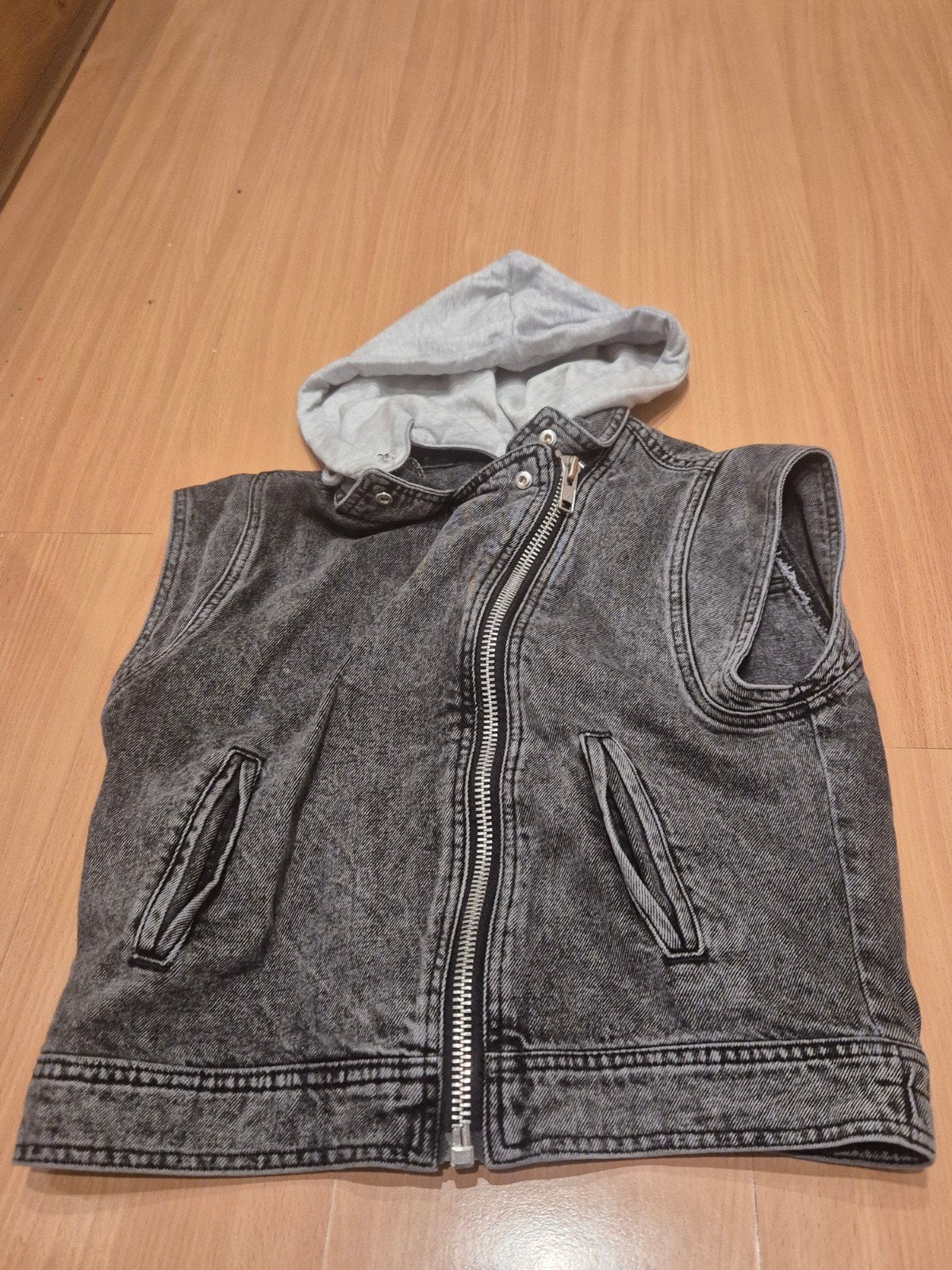 Seven Sisters Denim Gilet met Capuchon – Maat S (Z.G.A.N.), Ophalen of Verzenden