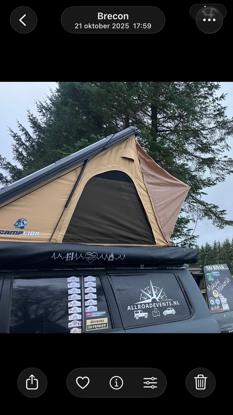 Daktent hardshel, Ophalen, Zo goed als nieuw, Tot en met 2
