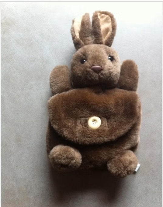 Knuffel paashaasje buidel zakje met 2 knuffels bruin H30Br20, Ophalen, Zo goed als nieuw, Overige typen, Middelgroot (20 tot 80 cm)