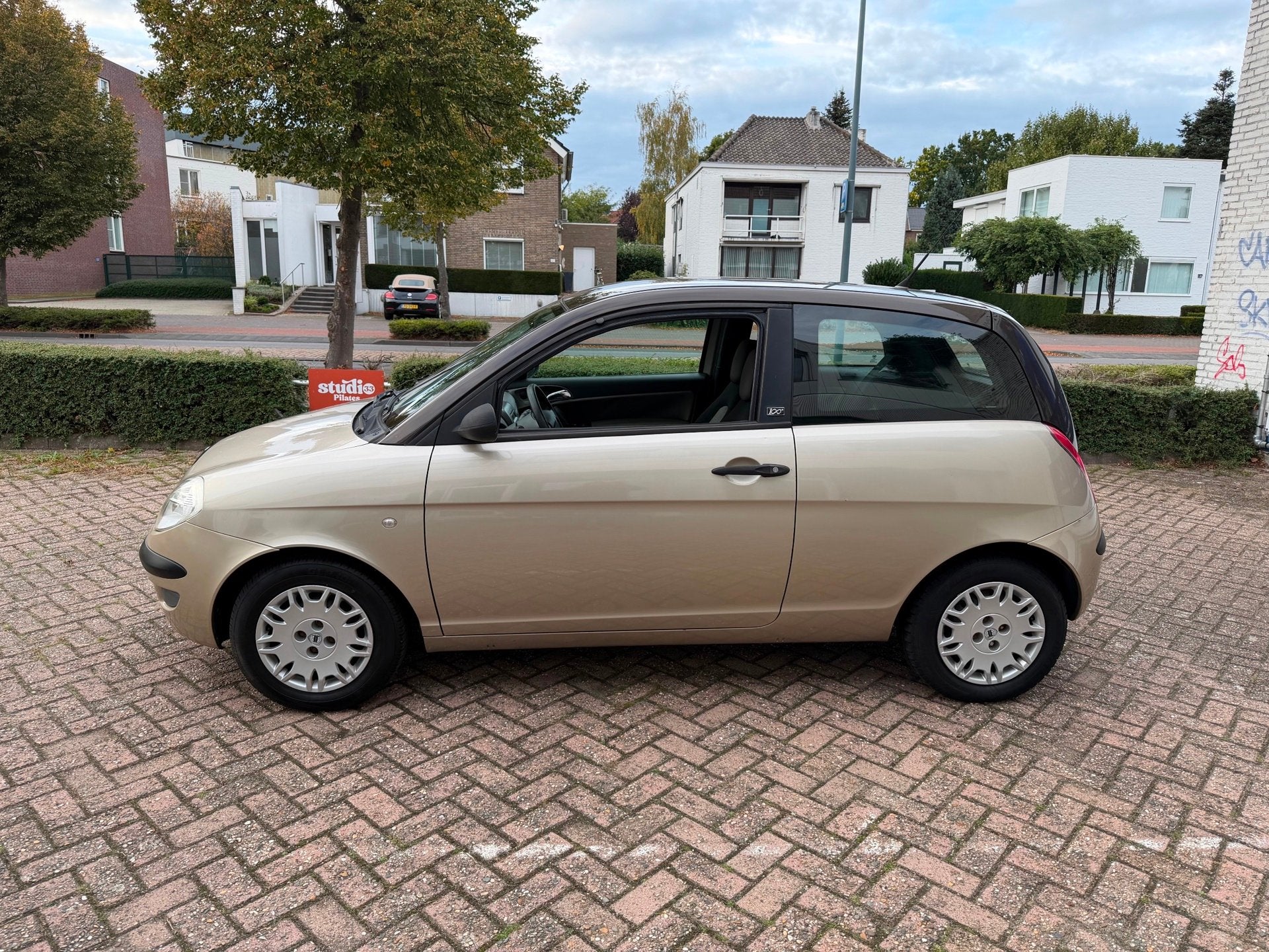 Lancia Ypsilon 1.2 Argento//Airco, Auto's, Voorwielaandrijving, Stof, Gebruikt, Beige
