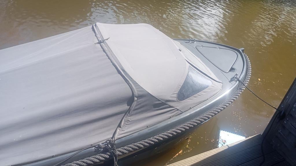Tekoop: topcraft 605 tender ,met boegschroef, Ophalen, Polyester, Benzine, Buitenboordmotor