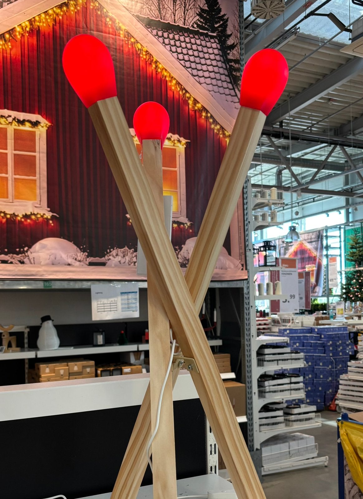 IKEA Lucifer Led Lamp, Huis en Inrichting, Verzenden, Zo goed als nieuw, Minder dan 100 cm