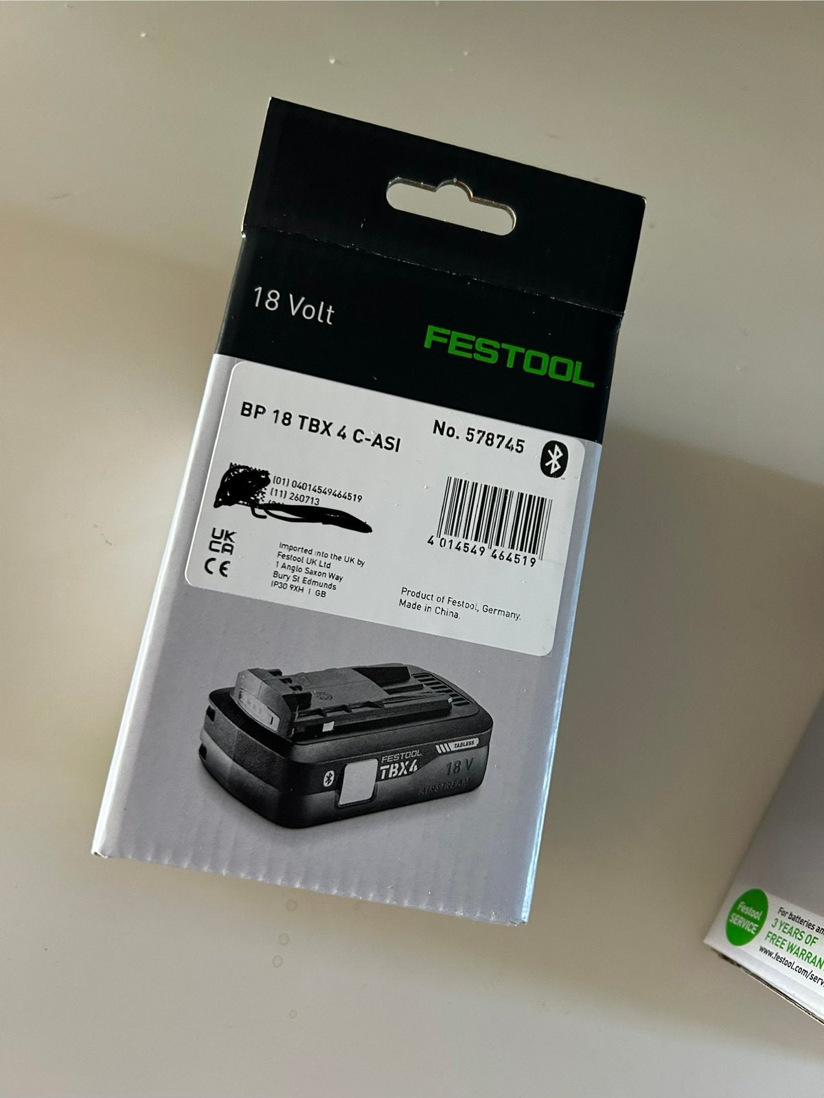 Festool accu NIEUW 4.0ah Li-ion, Ophalen of Verzenden, Nieuw