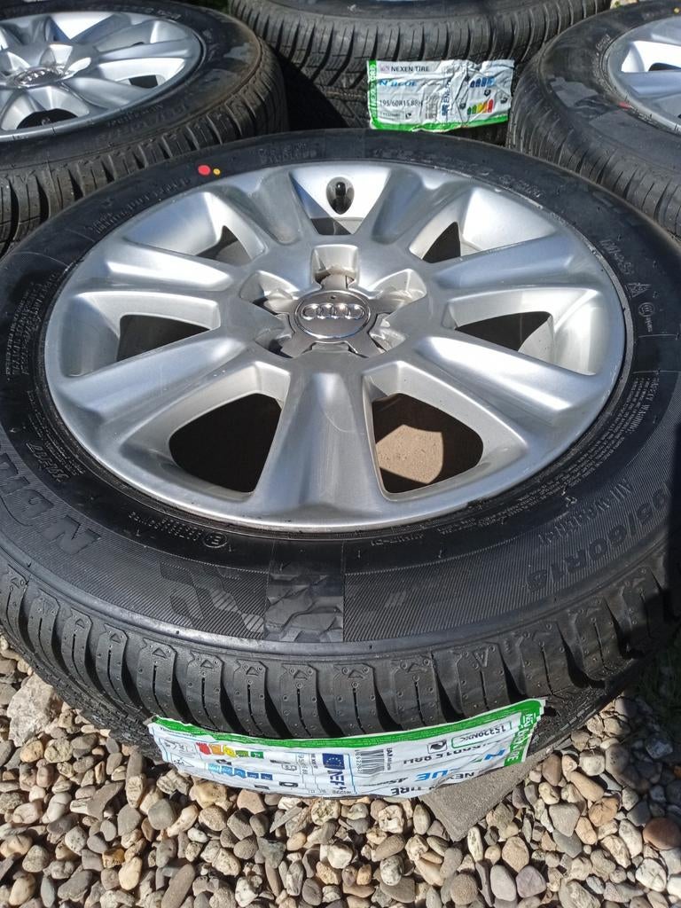 Audi a1 met NIEUW Nexen 4-season set polo  ibiza Fox 5x100, Ophalen, 15 inch, Banden en Velgen, Nieuw
