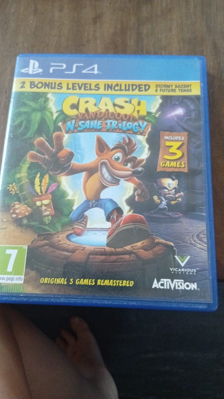 Crash Bandicoot N. Sane Trilogy PS4 - Zo goed als nieuw, Spelcomputers en Games, Spelcomputers | Sony PlayStation Vita, Ophalen of Verzenden