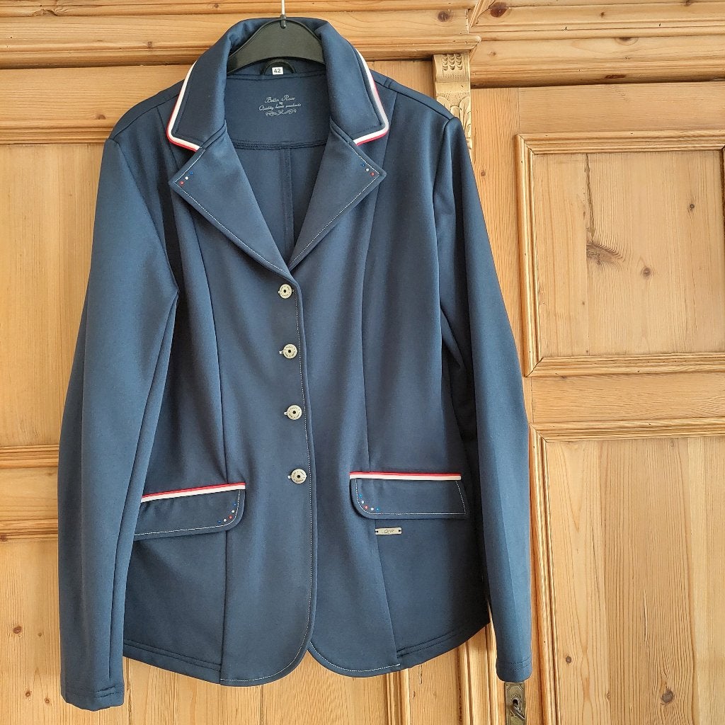 QHP Wedstrijdjasje Bella Rose (maat 42), Blauw, Zo goed als nieuw, Overige maten, Dames