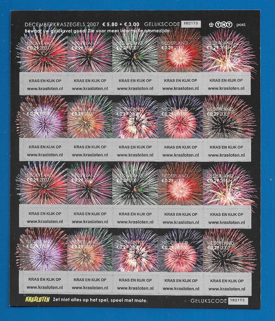Decemberzegels 2007 - NVPH V2540-44 Goede Doelen Zegels, Postzegels en Munten, Verzenden