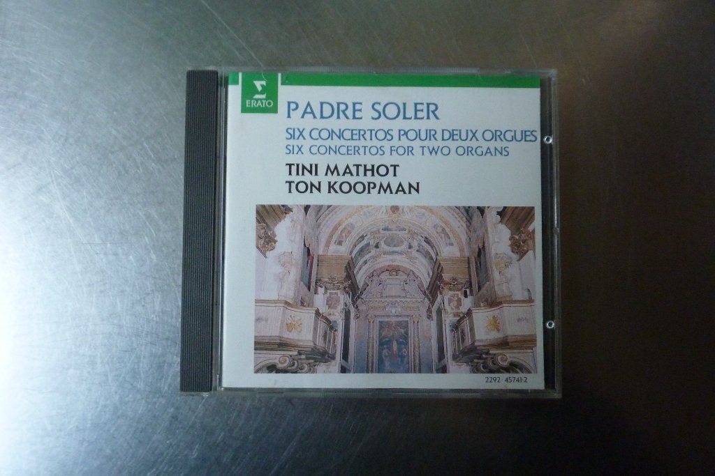 Padre Soler Six Concertos For Two Organs - Ton Koopman, Overige typen, Ophalen of Verzenden, Zo goed als nieuw, Classicisme