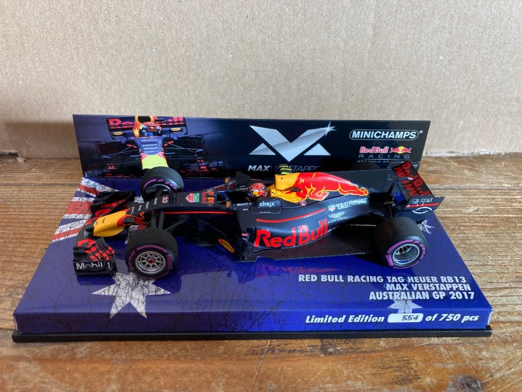 ✅ Max Verstappen 1:43 editie 25 Australian GP 2017 Red Bull, Ophalen of Verzenden, Nieuw, Formule 1