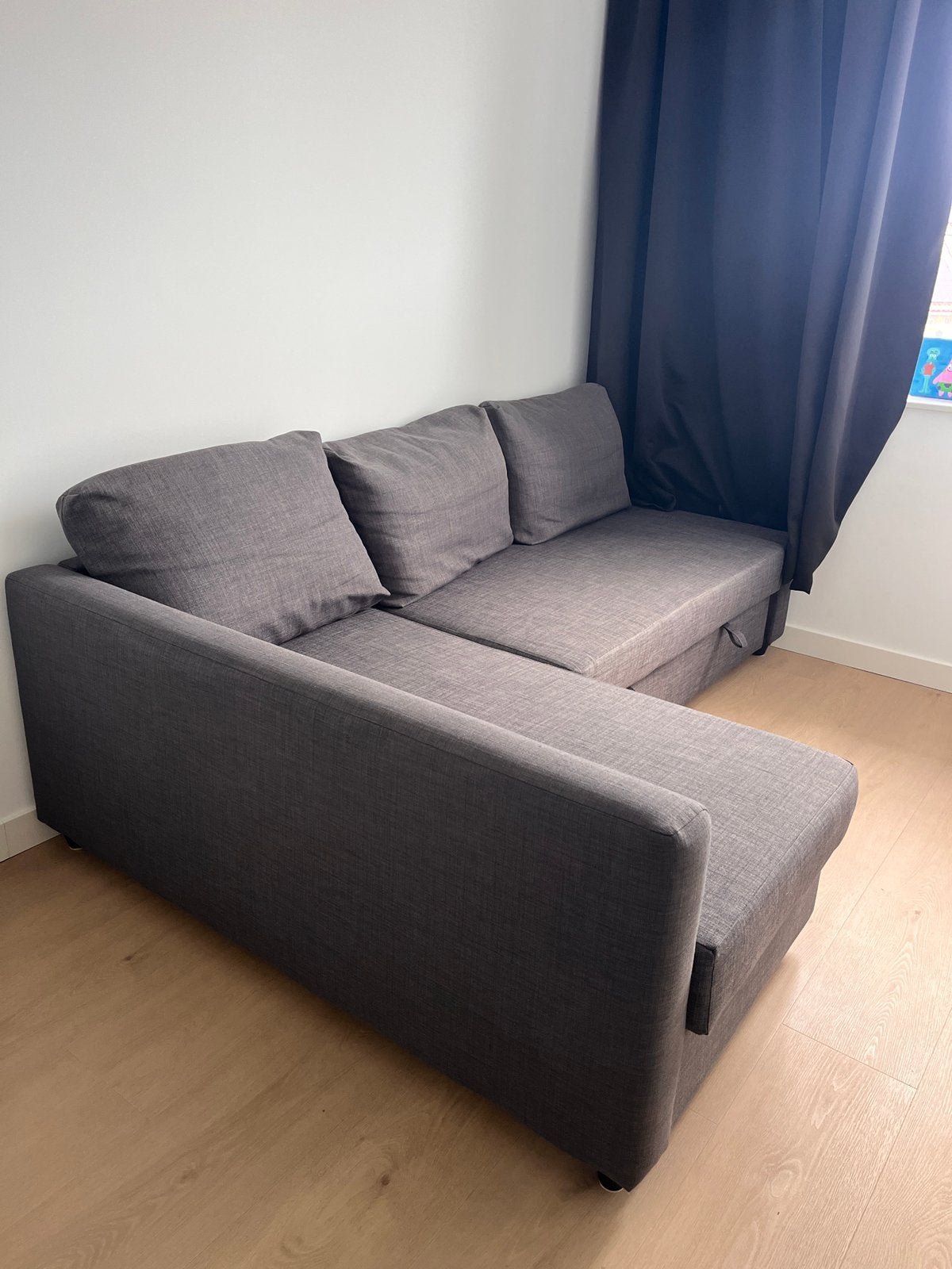 IKEA Friheten Slaapbank met opbergruimte, Ophalen, Gebruikt, 210 cm, Tweepersoons