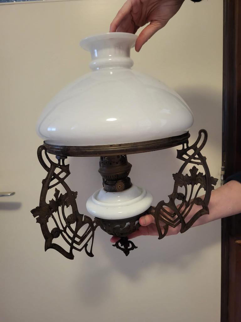 Antieke olie hanglampen, Antiek en Kunst, Ophalen