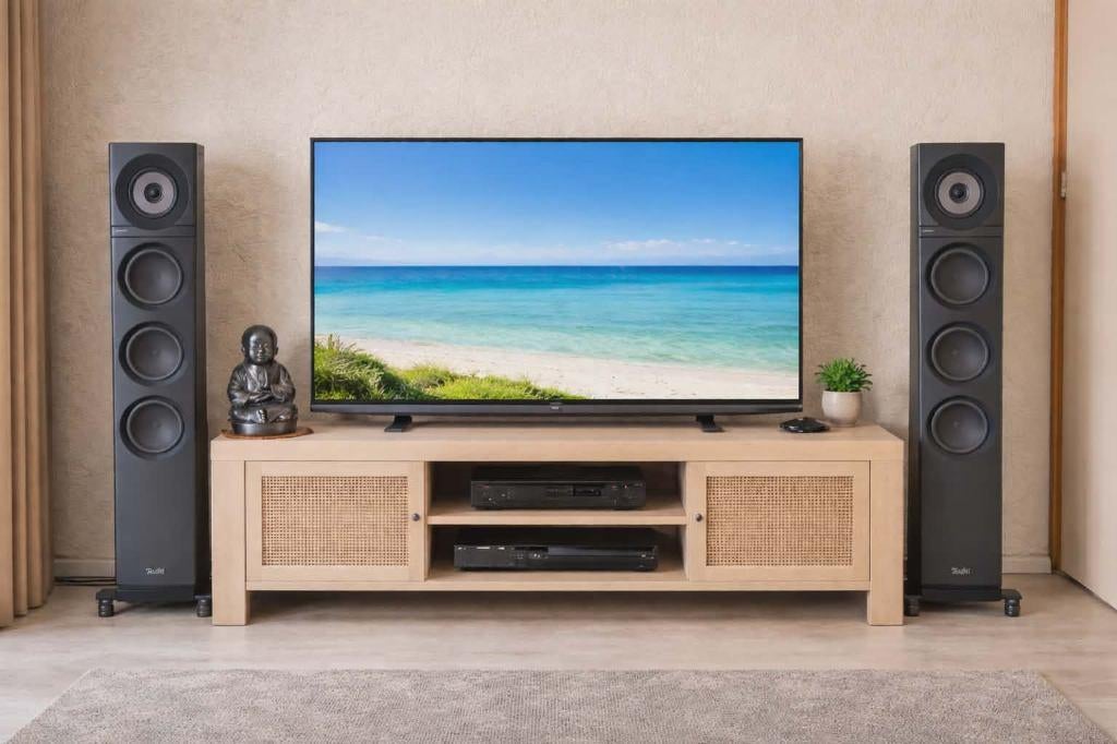 Teufel Definion 3 + (optioneel) Isoacoustics Gaia III, Audio, Tv en Foto, Luidsprekers, Zo goed als nieuw, 120 watt of meer, Front, Rear of Stereo speakers