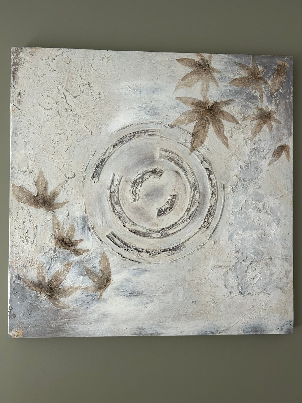 Abstract schilderij, Ophalen