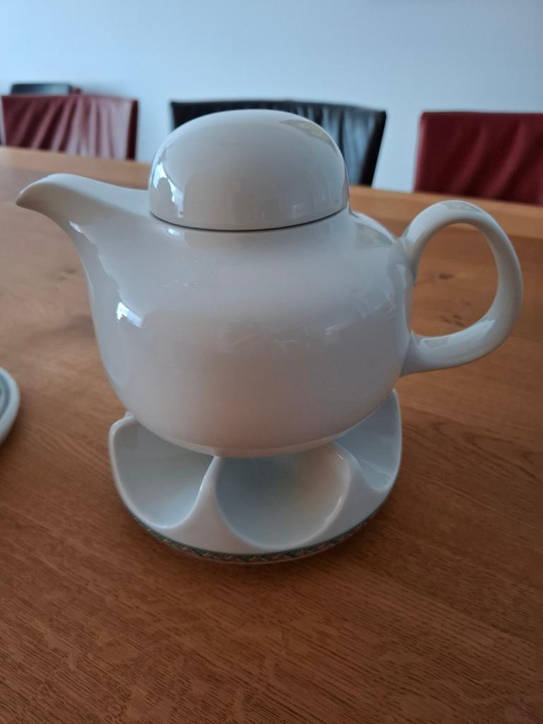 Theepot met theelicht - Arzberg, Ophalen of Verzenden, Zo goed als nieuw