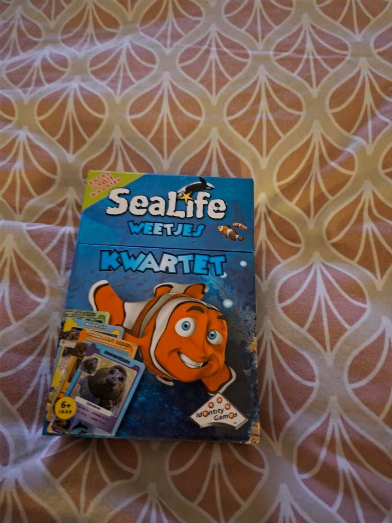 Sealife Kwartet- Grote Kaarten, Ophalen, Zo goed als nieuw, Kwartet(ten)