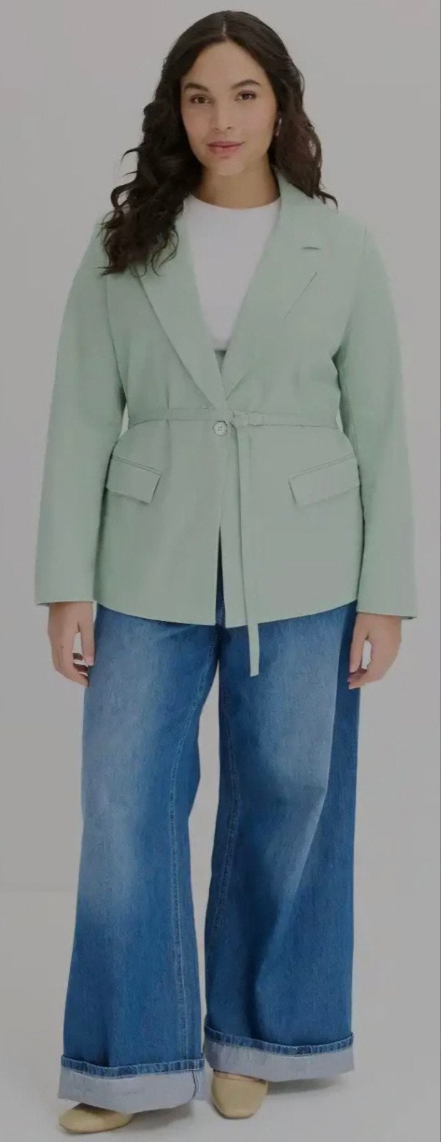 Pastel mint groen blazer jasje maat 44 nieuw, Ophalen of Verzenden, Nieuw, Maat 42/44 (L), Groen