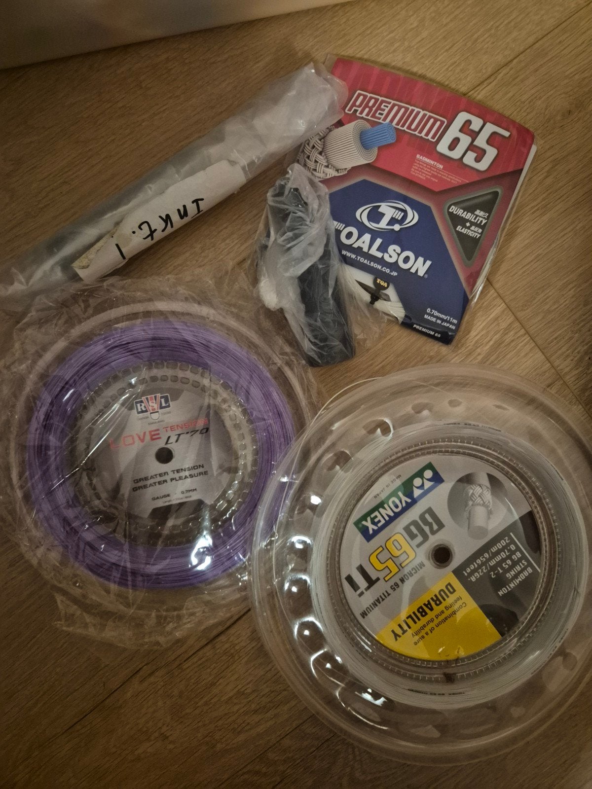 badmintonsnaren en inkt  (o.a. Yonex BG6), Sport en Fitness, Badminton, Ophalen of Verzenden, Nieuw, Overige typen