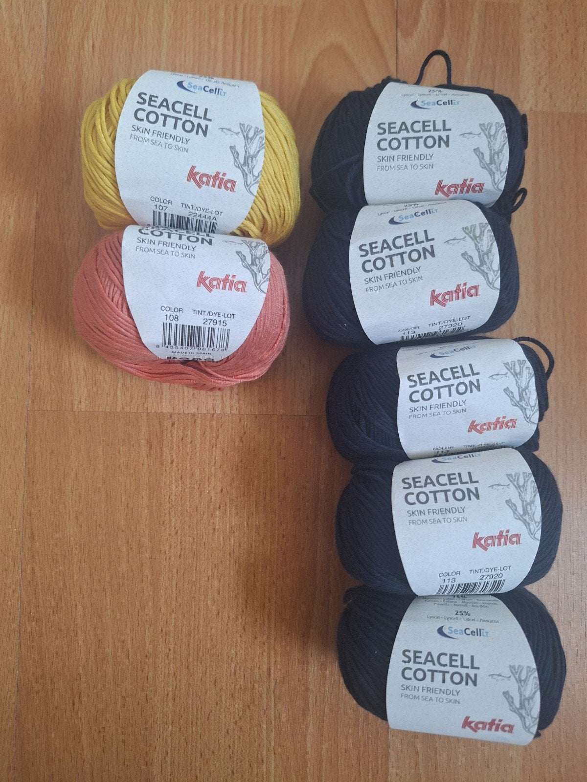 Katia Seacell Cotton, Ophalen of Verzenden, Zo goed als nieuw, Breien of Haken, Wol of Garen