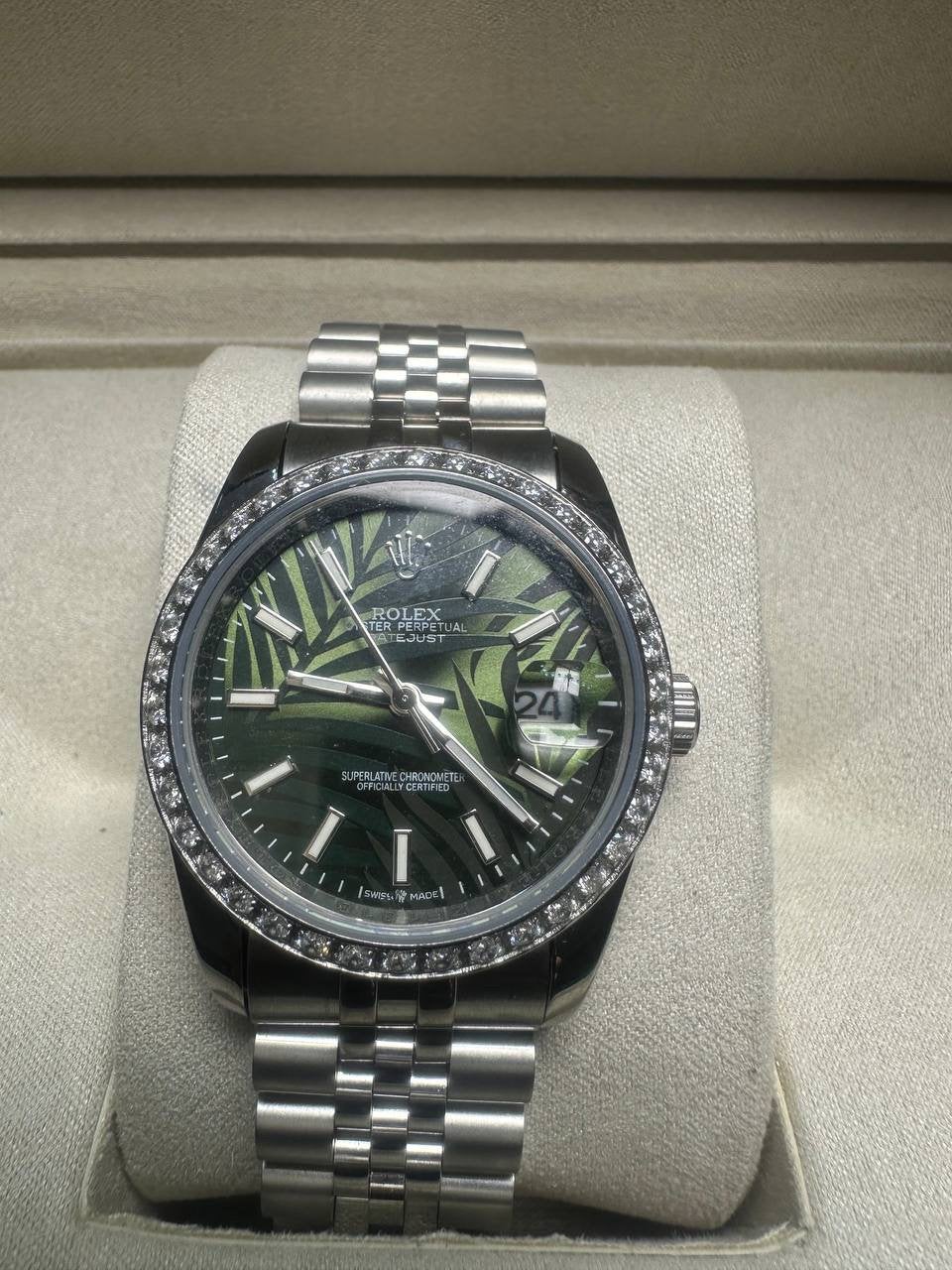 Horloge men  36mm, Sieraden, Tassen en Uiterlijk, Horloges | Heren, Ophalen of Verzenden, Zo goed als nieuw, Staal, Overige merken