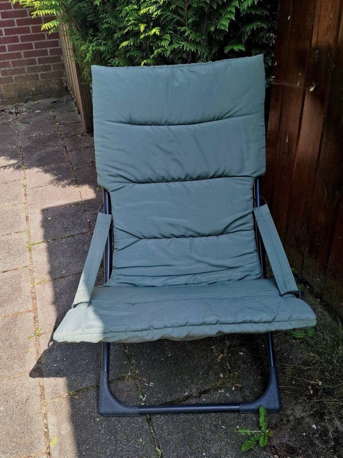 Loungestoel Intratuin, Ophalen, Zo goed als nieuw, Aluminium, Inklapbaar