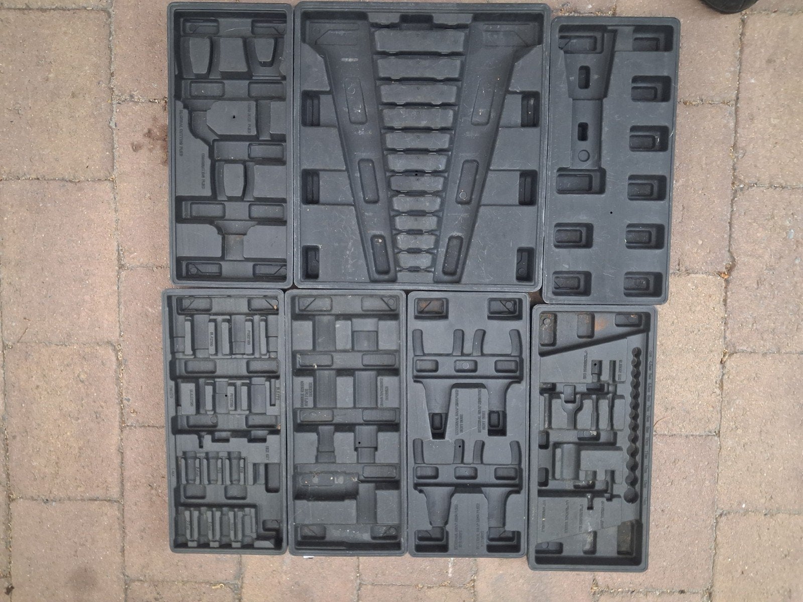 Lege gereedschapskoffers/inlays voor gereedschap, Ophalen, Gebruikt