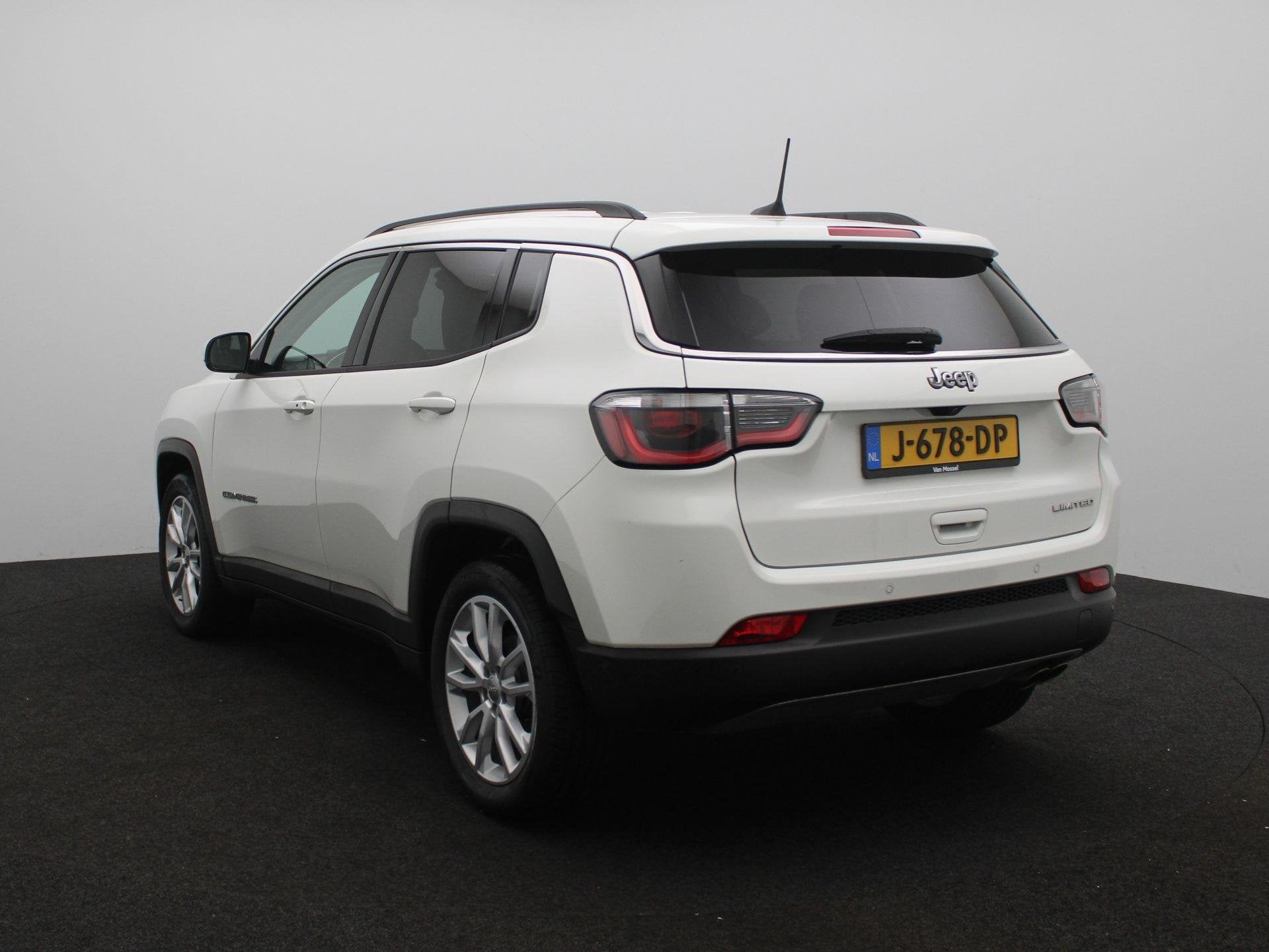 Jeep Compass 1.3T Limited | Paasknaller | Parkeercamera Acht, Auto's, Voorwielaandrijving, 12 maanden, 4 cilinders, Leder en Stof