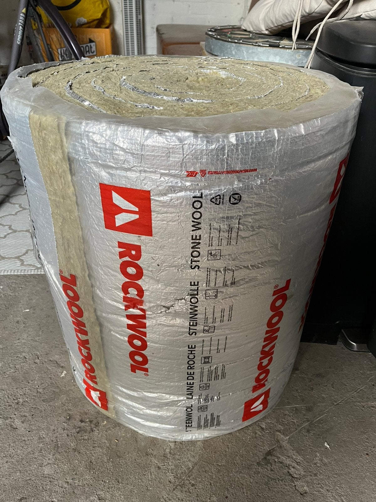 Rockwool ongeopende rol isolatie, Ophalen, Nieuw, Steenwol, 4 tot 8 cm