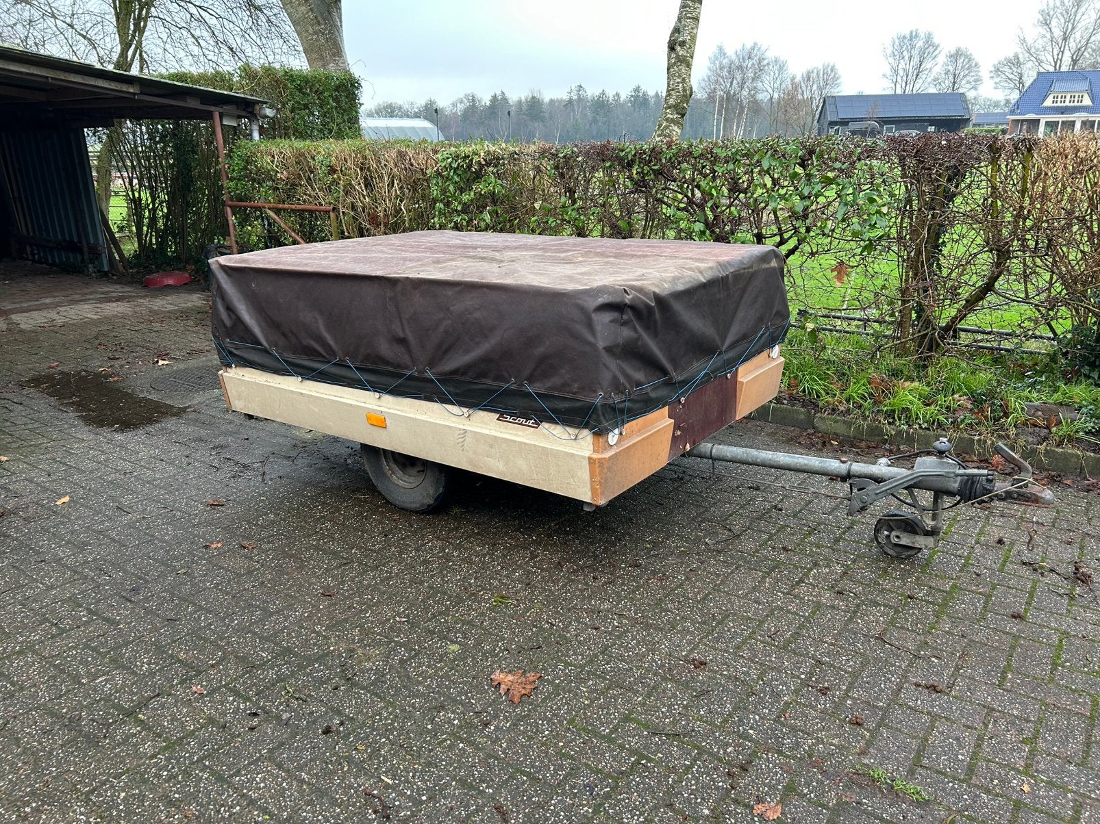 Bagagewagen/ aangangertje evt voor onderdelen, Ophalen, Gebruikt