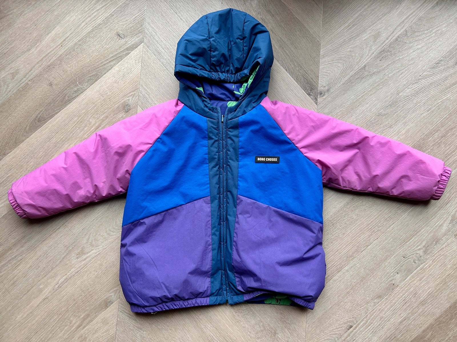 Bobo Choses multicolor reversable winterjas, Ophalen of Verzenden, Zo goed als nieuw, Meisje, Jas