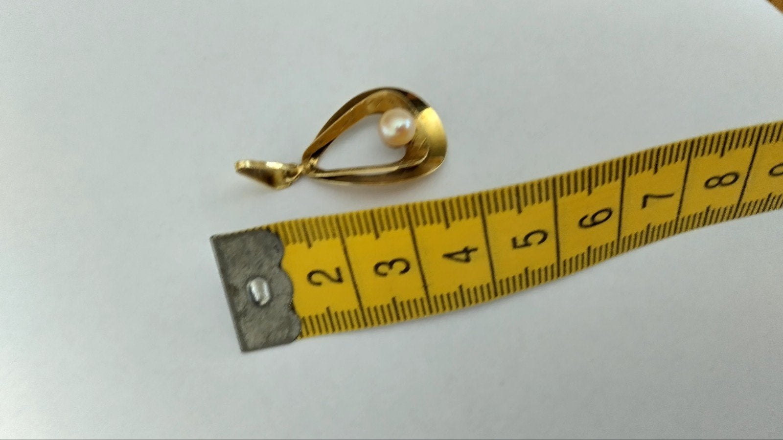 14 Karaat gouden hanger met echte parel, Sieraden, Tassen en Uiterlijk, Kettinghangers, Ophalen of Verzenden, Nieuw, Goud