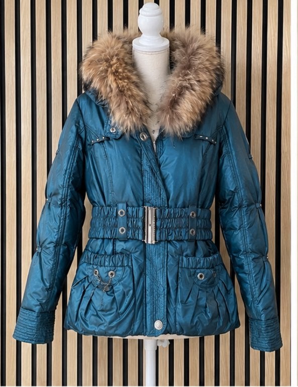 Nickelson dames winterjas L – bontkraag – getailleerd – luxe, Ophalen of Verzenden, Zo goed als nieuw, Maat 42/44 (L), Overige kleuren