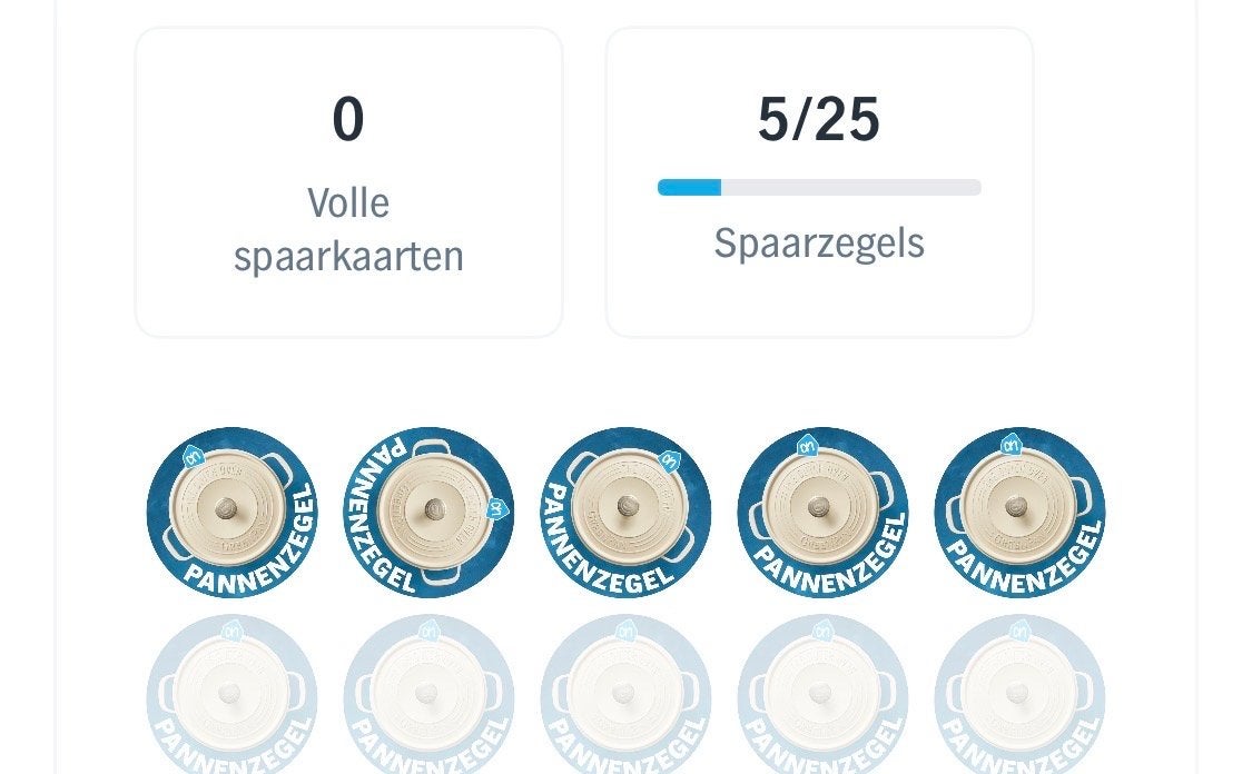 5 AH Pannen zegels digitaal, Albert Heijn, Ophalen