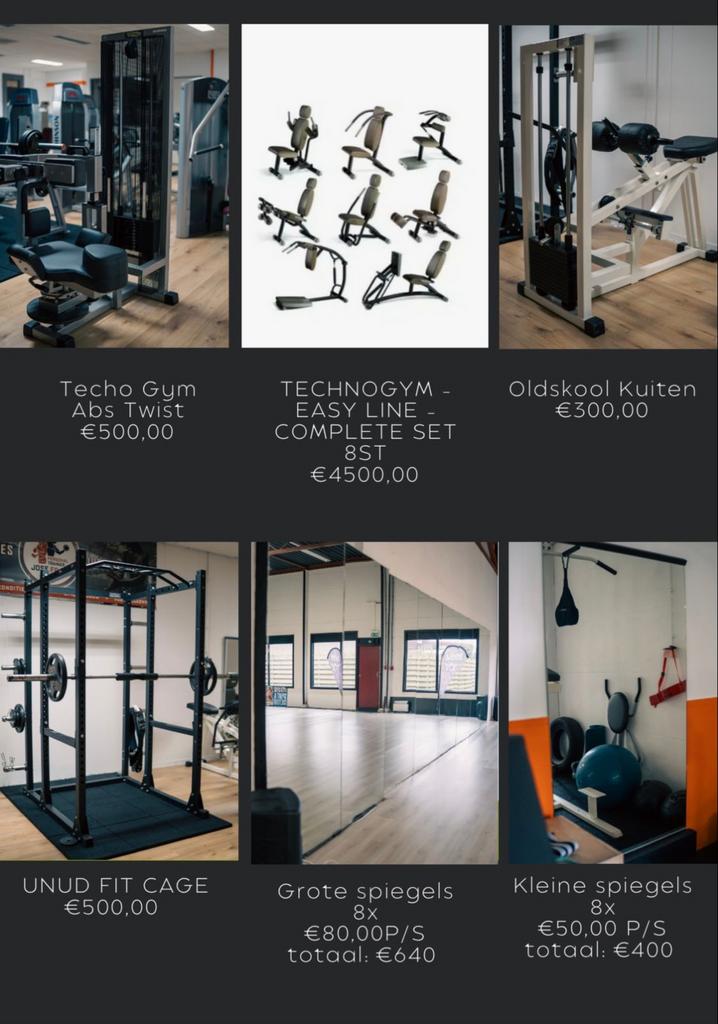 Complete Gym Uitrusting - Diverse Fitnessapparaten, Gebruikt, Armen, Ophalen of Verzenden, Crosstrainer