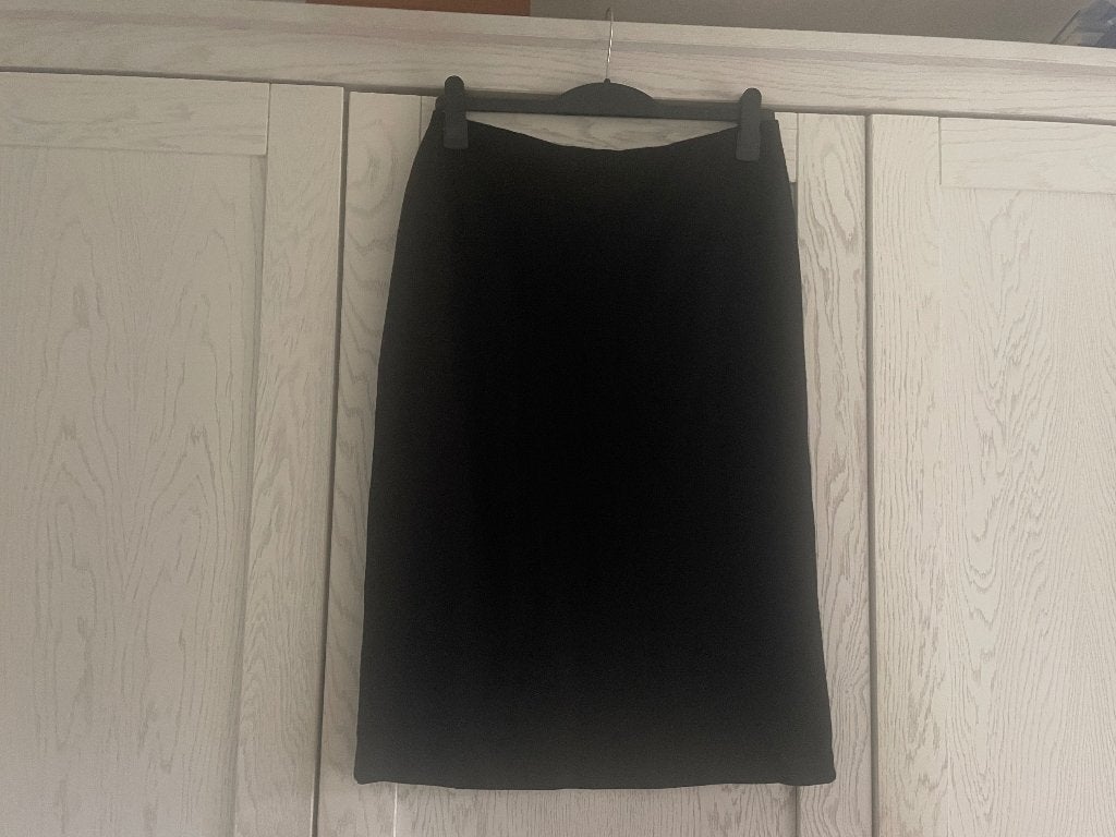 Mooie rechte midi rok van King Louie, Zwart, Maat 46/48 (XL) of groter, Ophalen of Verzenden, Zo goed als nieuw