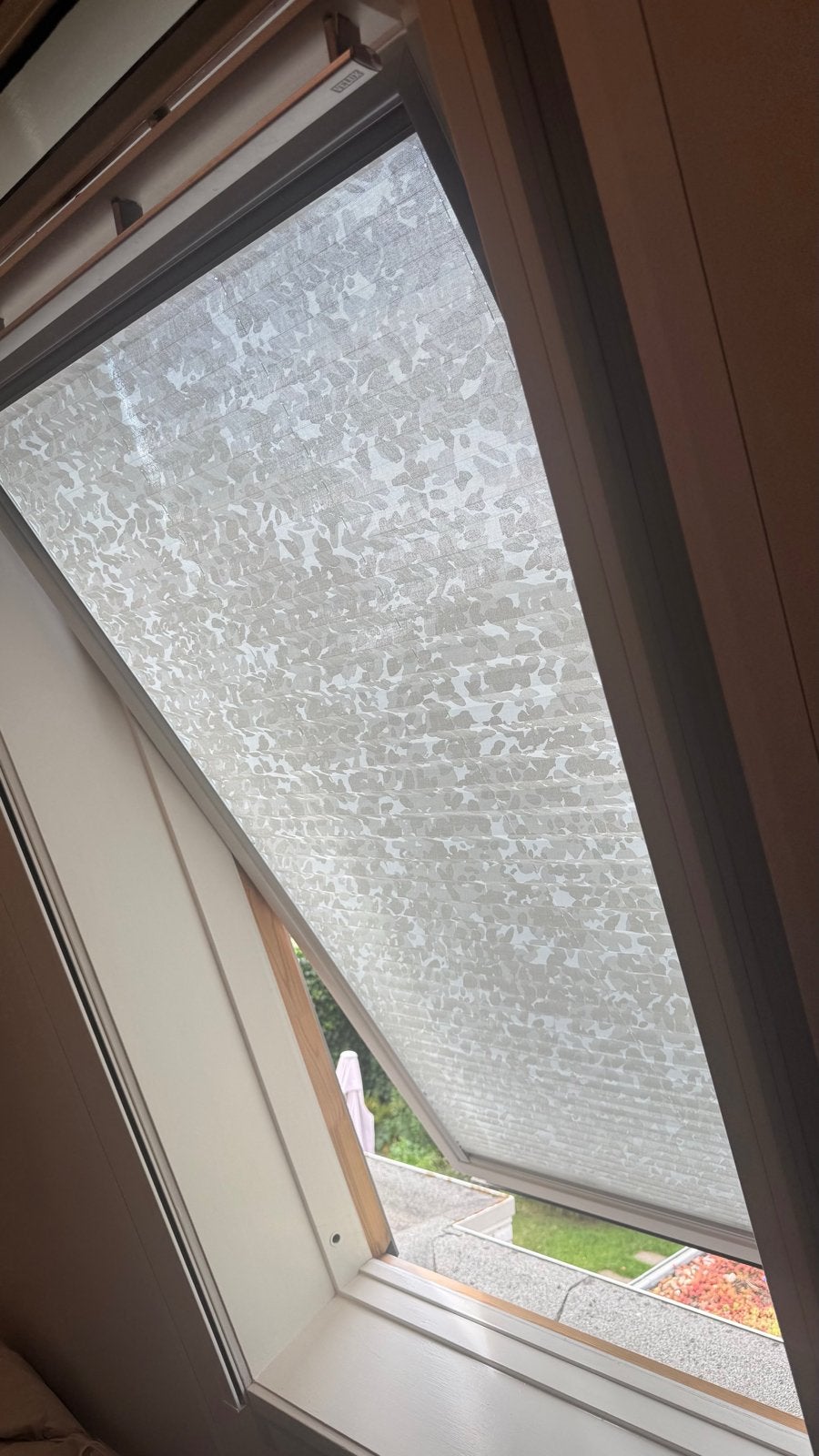 Plisségordijn voor Velux dakraam GGL 10 P10, aluminium profi, Ophalen, Overige merken, Wit, Metaal