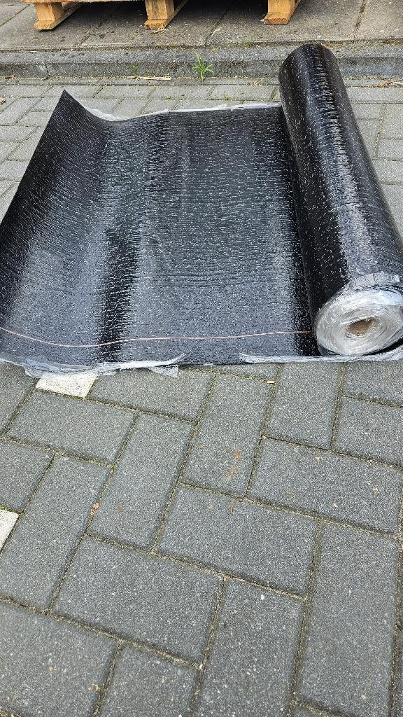 Bitumen Dakrollen – Nieuw (SOPREMA ELASTOPHENE FLAM 180-25), Overige materialen, Zwart, Nieuw, Ophalen of Verzenden